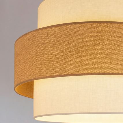 Brilagi - SPACE riippuvalaisin johdolla 1xE27/60W/230V halkaisija 40 cm beige/kerma
