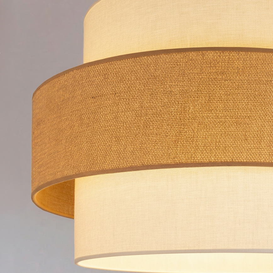 Brilagi - SPACE riippuvalaisin johdolla 1xE27/60W/230V halkaisija 40 cm beige/kerma