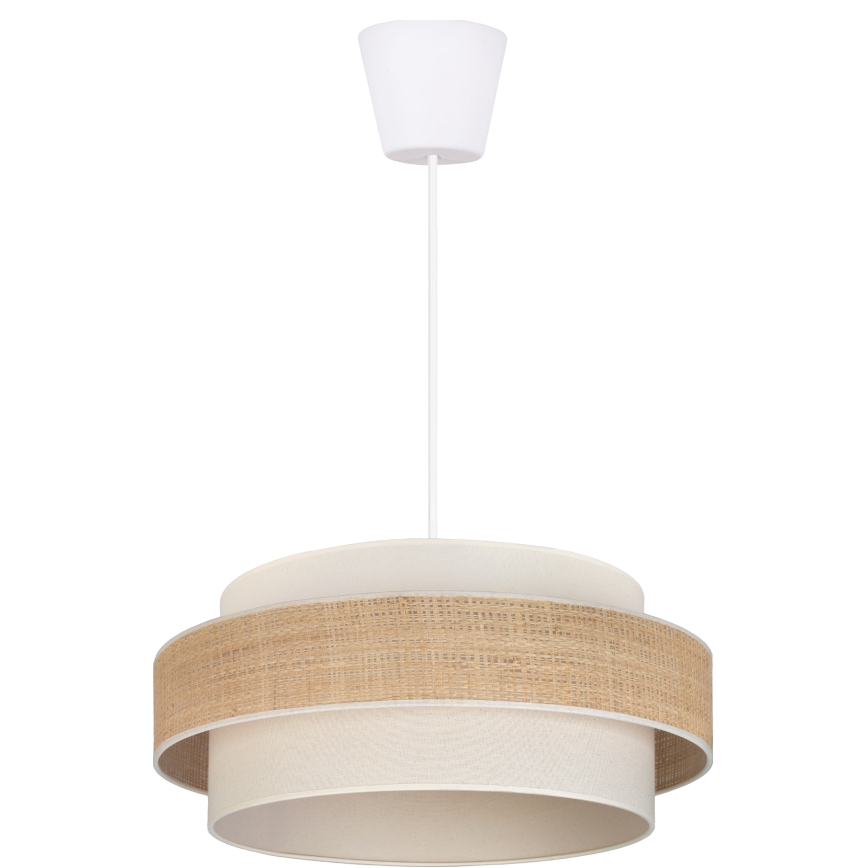 Brilagi - SPACE riippuvalaisin johdolla 1xE27/60W/230V Ø 40 cm beige/kerma