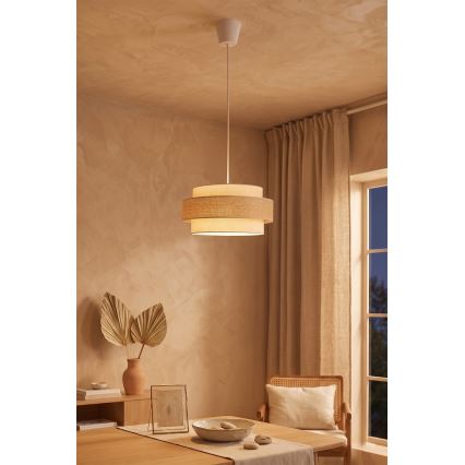 Brilagi - SPACE riippuvalaisin johdolla 1xE27/60W/230V Ø 40 cm beige/kerma