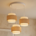 BRILAGI - SPACE riippuvalaisin vaijerilla, 3x E27, 60W, 230V, Ø 40 cm, beige/kerma