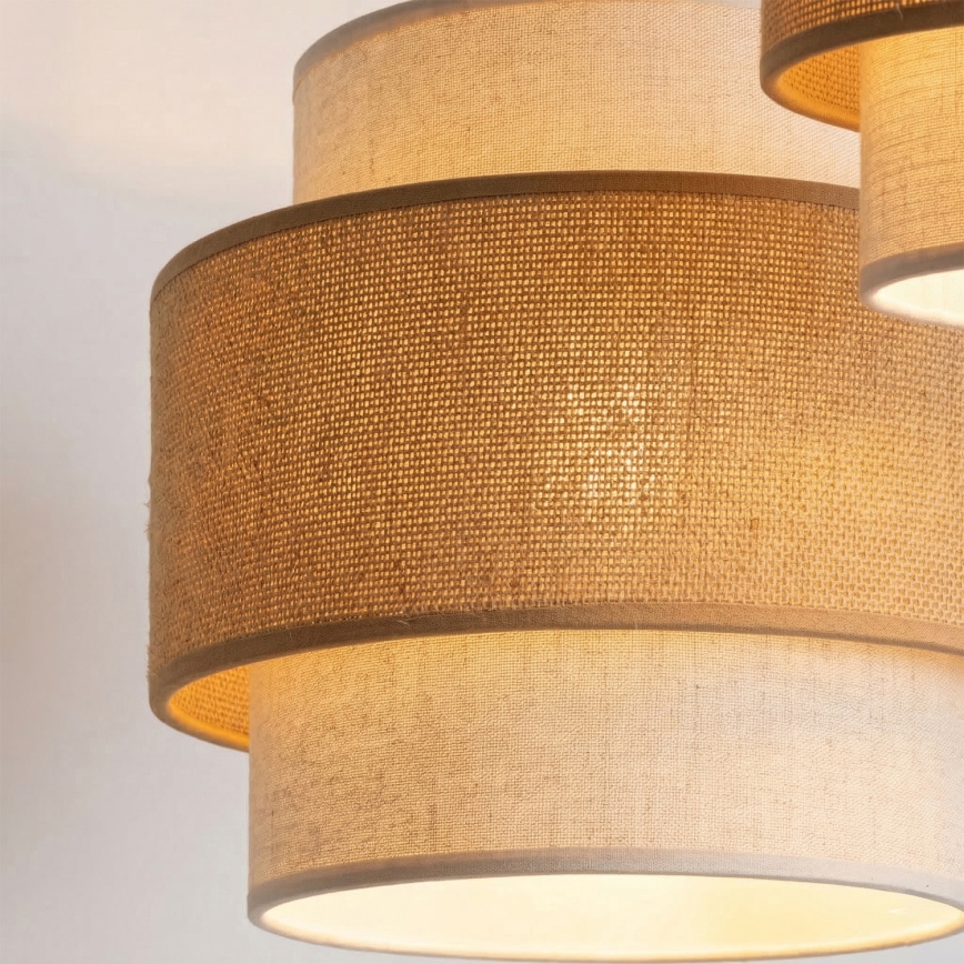 Brilagi - SPACE riippuvalaisin vaijerilla, 3x E27, 60W, 230V, Ø 40 cm, beige/kerma