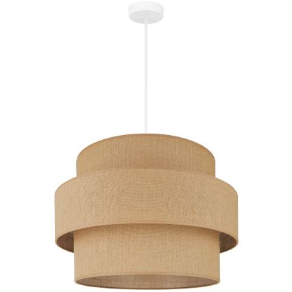 Brilagi - Ripustettava kattovalaisin SPACE YUTE 1xE27/15W/230V Ø 50 cm beige/valkoinen