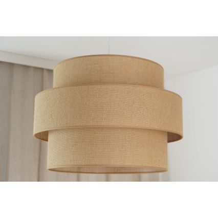 Brilagi - Ripustettava kattovalaisin SPACE YUTE 1xE27/15W/230V Ø 50 cm beige/valkoinen