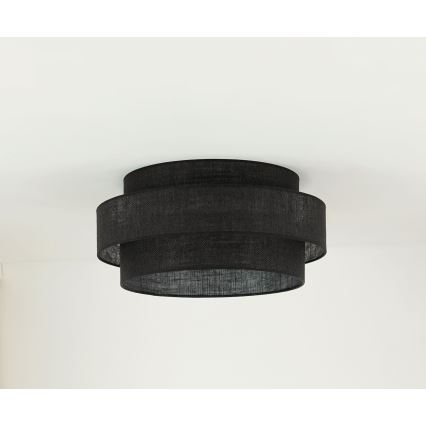 Brilagi - Kattovalaisin SPACE YUTE LED/12W/230V Ø 50 cm 3000K/4000K/6400K musta