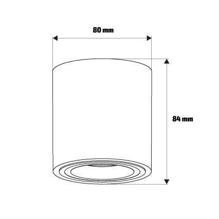 Brilagi - Spottivalaisin MIA 1xGU10/30W/230V 84x80 mm beige