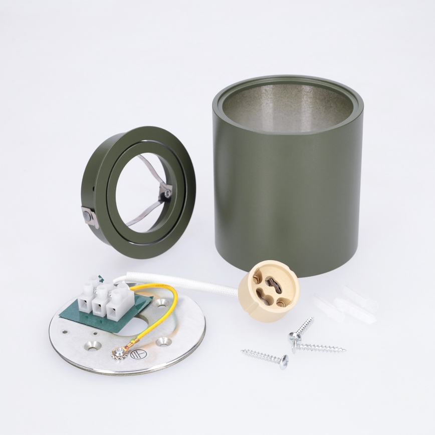 BRILAGI - Spottivalaisin MIA 1xGU10/30W/230V 84x80 mm tummanvihreä