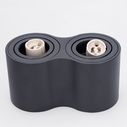 BRILAGI - Spottivalaisin MIA DOUBLE 2xGU10/30W/230V musta