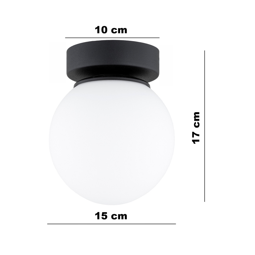 Brilagi - Spottivalaisin MILO 1xE27/60W/230V musta