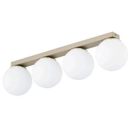 Brilagi - Spottivalaisin MILO 4xE27/60W/230V beige/kulta