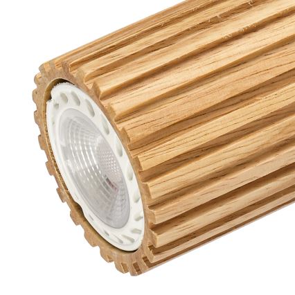 Brilagi - Spottivalaisin MODERN WOOD 3xGU10/8W/230V puu/valkoinen