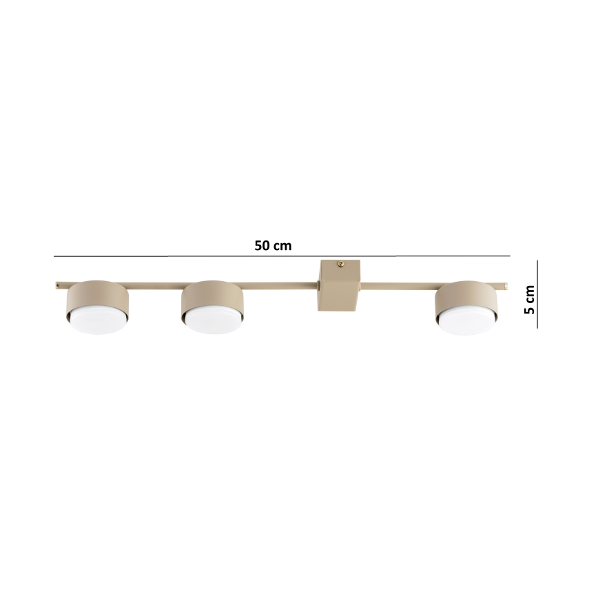 Brilagi - Spottivalaisin MONO 3xGX53/12W/230V beige