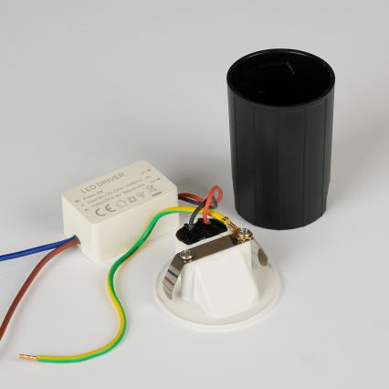 Brilagi - STAIRDOT LED/2W/230V ulkokäyttöön tarkoitettu upotettava valaisin, valkoinen, IP65, pyöreä