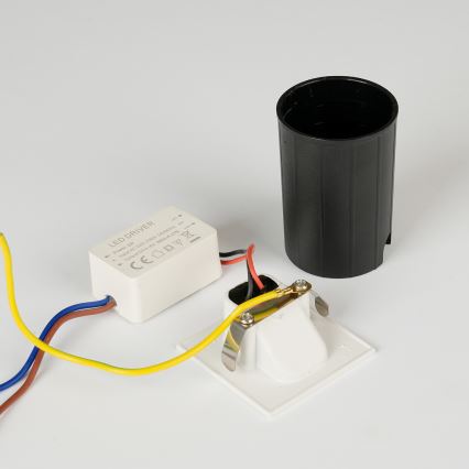 Brilagi - STAIRDOT LED/2W/230V upotettava ulkovalaisin, valkoinen, kulmikas, IP65