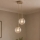 Brilagi - STELLA riippuvalaisin kaapelilla 2xE27/60W/230V beige/kultainen