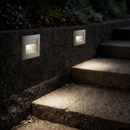 Brilagi - STEP LIGHT LED-portaikon valaisin, 1,5 W, 230 V, IP44, valkoinen