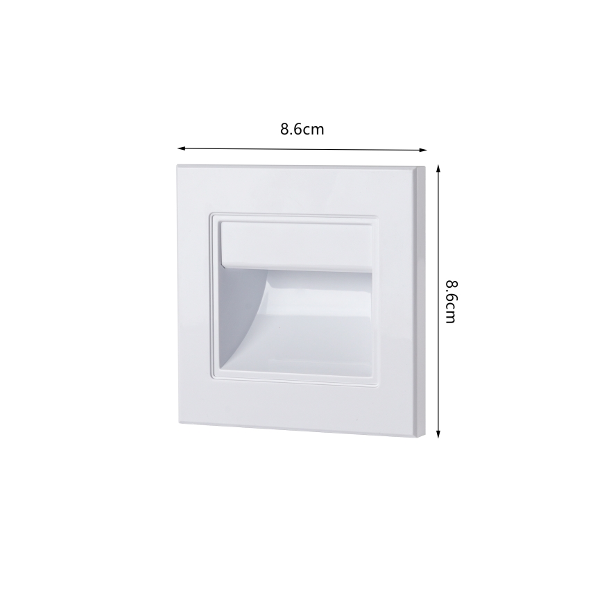 Brilagi - STEP LIGHT LED-portaikon valaisin, 1,5 W, 230 V, IP44, valkoinen