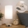 Brilagi - TABLON pöytävalaisin USB-portilla 1xE27/25W/230V beige/valkoinen