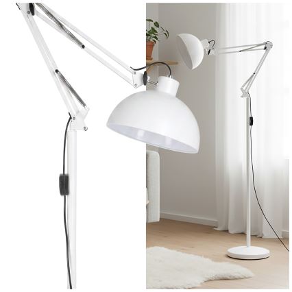 BRILAGI - TASKER säädettävä lattiavalaisin 1xE27/60W/230V 157 cm valkoinen