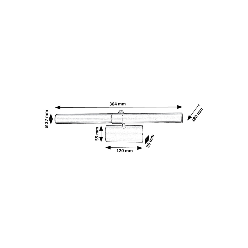 Brilagi - Taulunvalaisin DANAE 2xE14/40W/230V kultainen