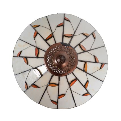 Brilagi - Tiffany-lasimosaiikkipöytälamppu FOLIA 1xE27/60W/230V