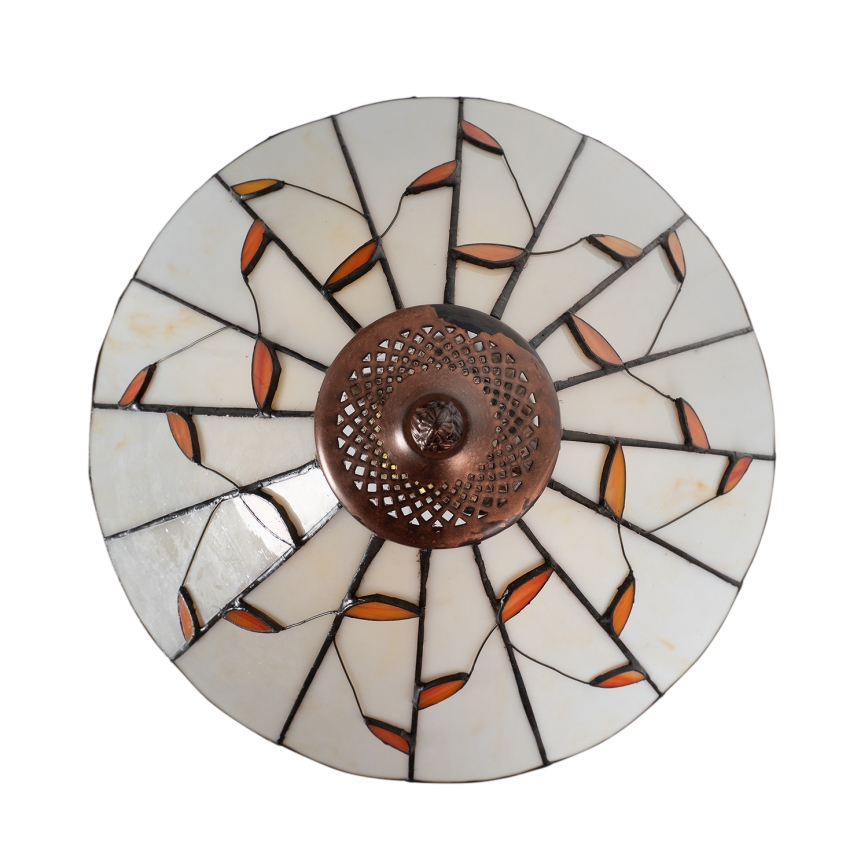 Brilagi - Tiffany-lasimosaiikkipöytälamppu FOLIA 1xE27/60W/230V