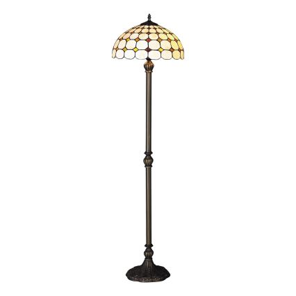 Brilagi - Tiffany-lasinen lattiavalaisin DORAN 2xE27/60W/230V