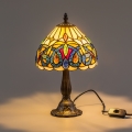 BRILAGI - Tiffany-tyylinen lasikupuinen pöytävalaisin LUISA 1xE14/40W/230V