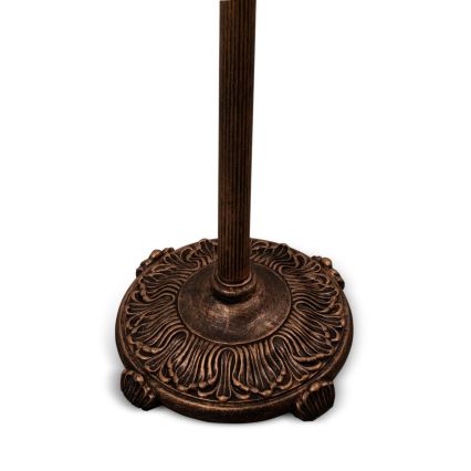 Brilagi - Tiffany-tyylinen lasimosaiikkilattiavalaisin SIENNA 2xE27/60W/230V