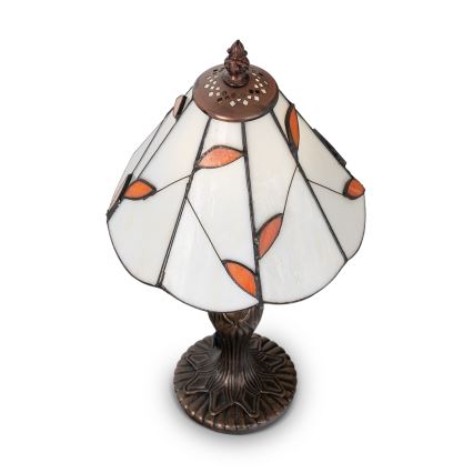 Brilagi - Tiffany-tyylinen lasimosaiikkipöytälamppu FOLIA 1xE27/60W/230V
