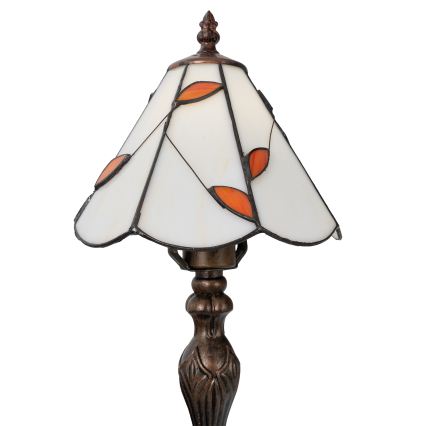 Brilagi - Tiffany-tyylinen lasimosaiikkipöytälamppu FOLIA 1xE27/60W/230V