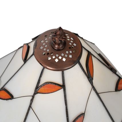 Brilagi - Tiffany-tyylinen lasimosaiikkipöytälamppu FOLIA 1xE27/60W/230V