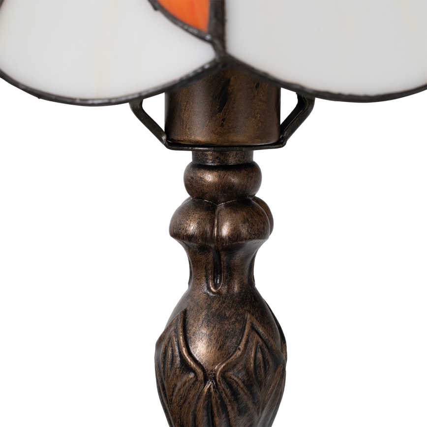 Brilagi - Tiffany-tyylinen lasimosaiikkipöytälamppu FOLIA 1xE27/60W/230V