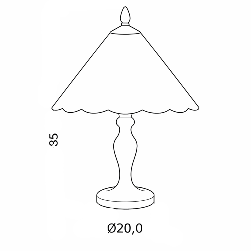 Brilagi - Tiffany-tyylinen lasimosaiikkipöytälamppu FOLIA 1xE27/60W/230V