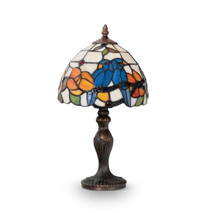 Brilagi - Tiffany-tyylinen lasimosaiikkipöytälamppu JUNGLE 1xE27/60W/230V