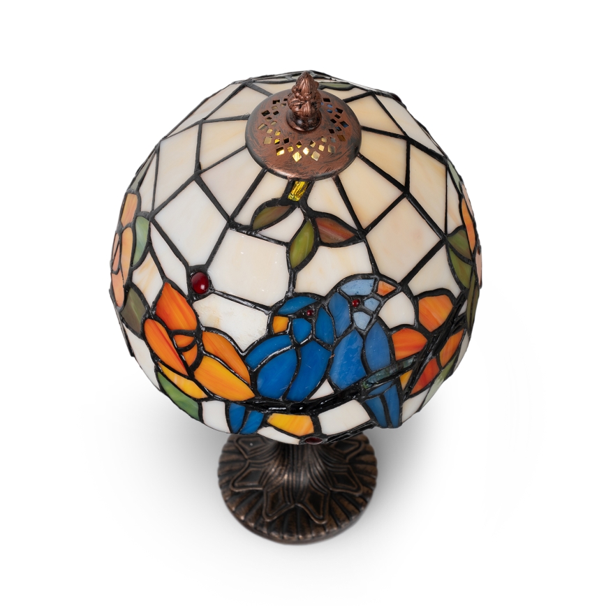 Brilagi - Tiffany-tyylinen lasimosaiikkipöytälamppu JUNGLE 1xE27/60W/230V