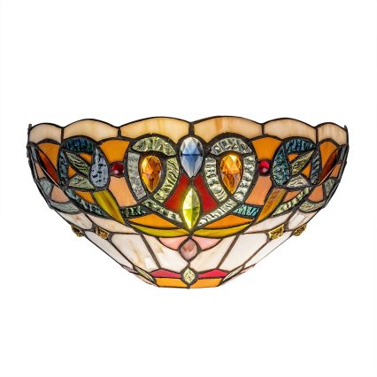 Brilagi - Tiffany-tyylinen lasimosaiikkiseinävalaisin LUISA 1xE27/40W/230V