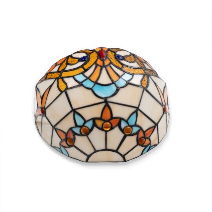Brilagi - Tiffany-tyylinen lasimosaiikkiseinävalaisin MIRABELLA 1xE14/40W/230V
