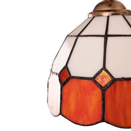 Brilagi - Tiffany-tyylinen lasimosaiikkiseinävalaisin SIENNA 1xE14/40W/230V