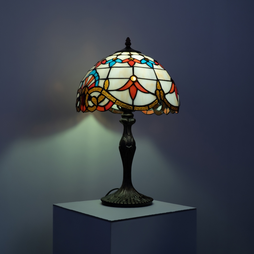 Brilagi - Tiffany-tyylinen pöytälamppu MIRABELLA 1xE27/60W/230V
