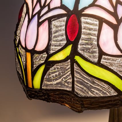 Brilagi - Tiffany-tyylinen pöytävalaisin LORAS 1xE14/40W/230V