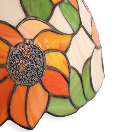 Brilagi - Tiffany-tyylinen pöytävalaisin SUNFLOWER 2xE27/60W/230V