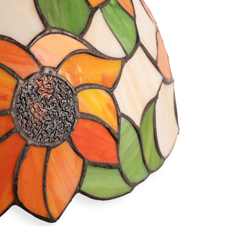 Brilagi - Tiffany-tyylinen pöytävalaisin SUNFLOWER 2xE27/60W/230V