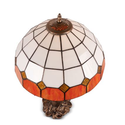 Brilagi - Tiffany-tyylinen vitraalinen pöytälamppu SIENNA 1xE27/60W/230V