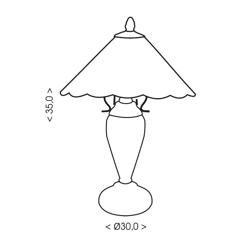 Brilagi - Tiffany-tyylinen vitraasilamppu FOLIA 1xE27/60W/230V + 1xE14/40W