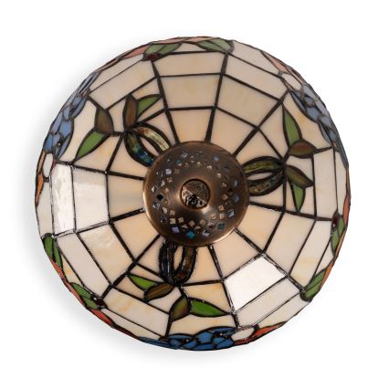 Brilagi - Tiffany-tyylinen vitraasilamppu JUNGLE 1xE27/60W/230V + 1xE14/40W