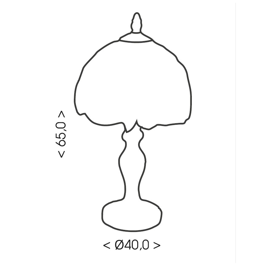 Brilagi - Tiffany-tyylinen vitraasilamppu MIRABELLA 1xE27/60W/230V