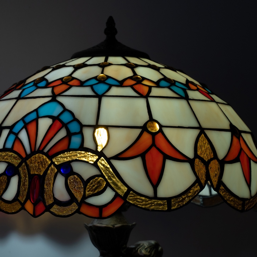 Brilagi - Tiffany-tyylinen vitraasilamppu MIRABELLA 1xE27/60W/230V