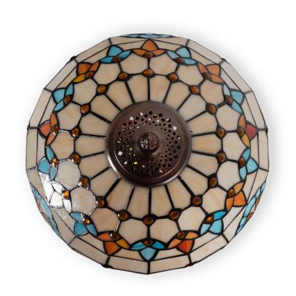 Brilagi - Tiffany-tyylinen vitraasilamppu MIRABELLA 1xE27/60W/230V