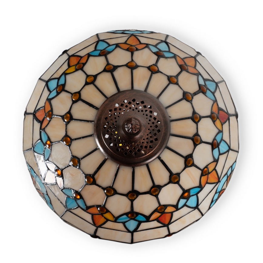 Brilagi - Tiffany-tyylinen vitraasilamppu MIRABELLA 1xE27/60W/230V